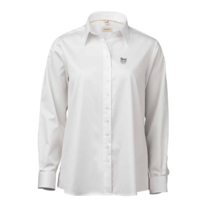 OM01 White stretch twill dame loose