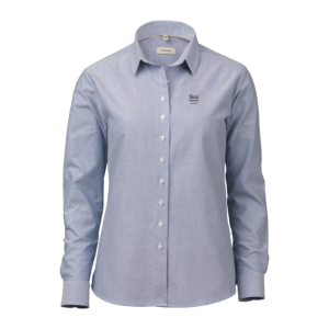 OM05 Light blue stretch oxford dame comfort