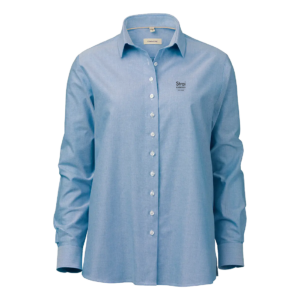 OM05 Light blue stretch oxford dame loose