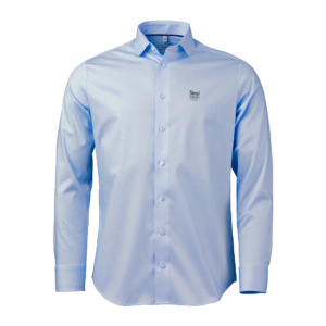 OM02 Light blue stretch twill herre comfort